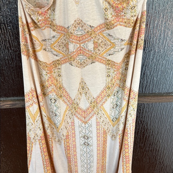 Free People High Low Fringe Dress - Cream and Tan - Picture 10 of 11